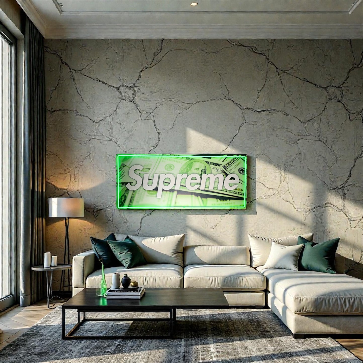 “Luxury banner verde”